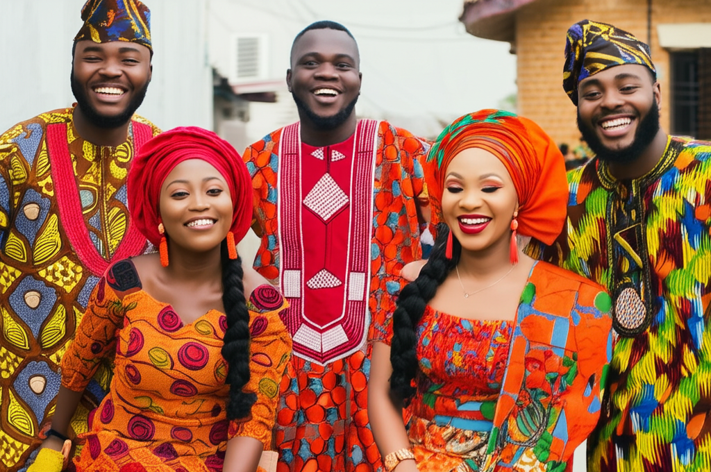West African traditional outfit
